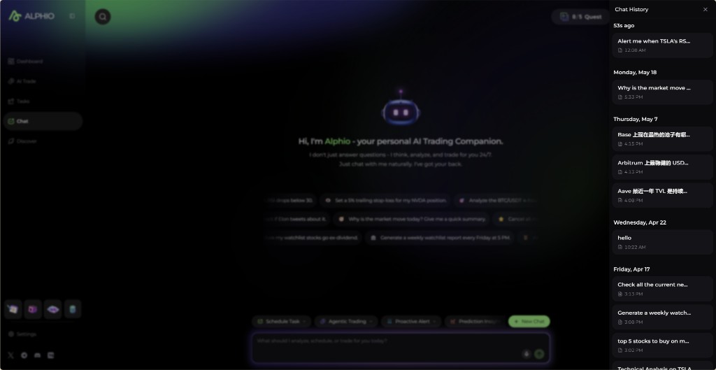 How to chat with Alphio AI | Alphio Docs